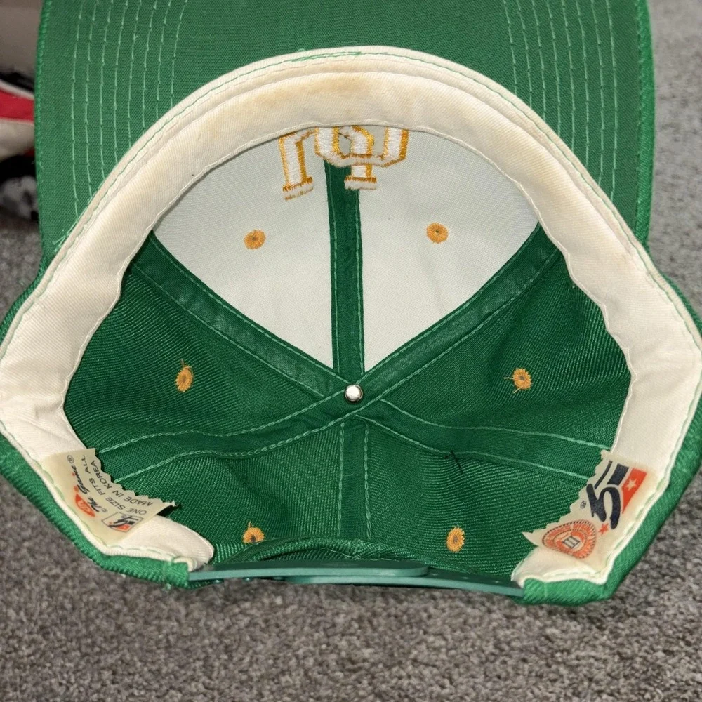 Vintage The Game Hat Cap Snap Back Oregon Ducks UO Mens One Size Green 90s - Picture 6 of 8